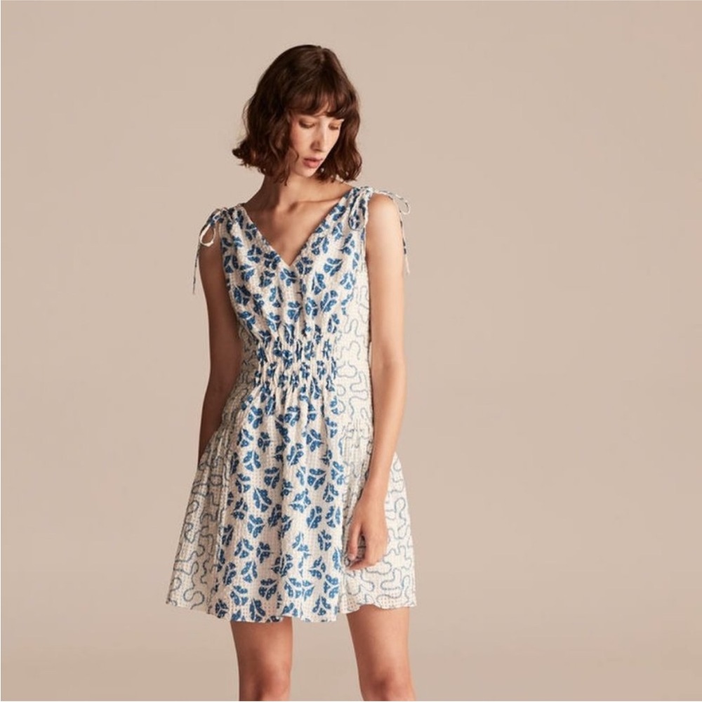 Rebecca Taylor Blue Floral Mini Dress